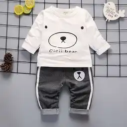 洋湖轩榭中小童男童套装2020新款卡通长袖春秋三件套04时尚舒适童装a
