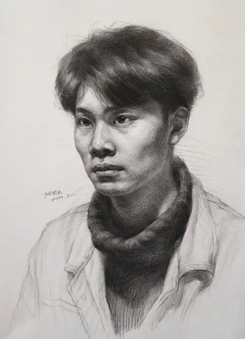 素描头像要点讲解北京飙地画室
