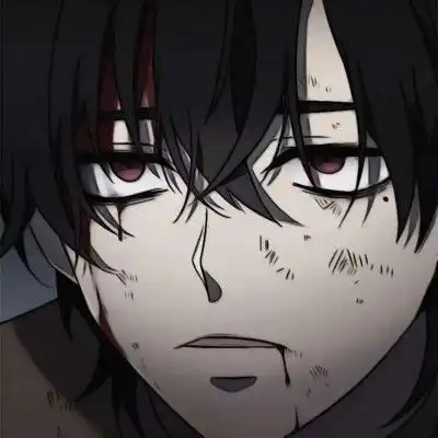 精选动漫男头忧郁
