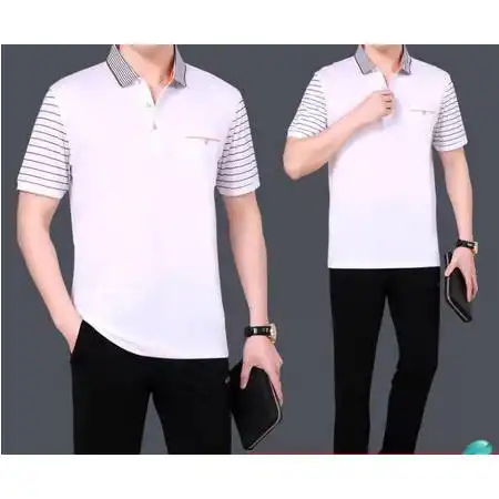 sp运动套装男夏短袖长裤纯棉夏季中年男士休闲大码中老年运动服男装
