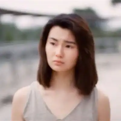 80年代复古港风侧颜美女头像
