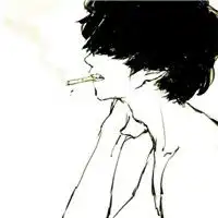 尼古丁的诱惑动漫帅哥抽烟头像
