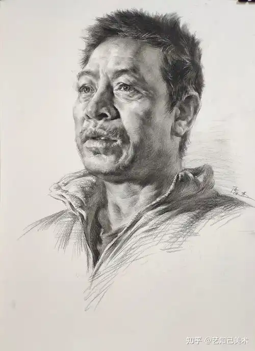 四分之三侧的男性素描头像最全讲解,再也不要说不会画啦
