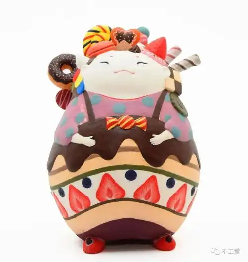 悦赏日本风格陶瓷玩偶
