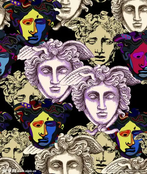 男装人头像设计图psd分层素材
