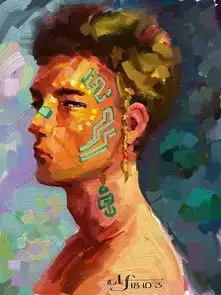 色彩头像练习