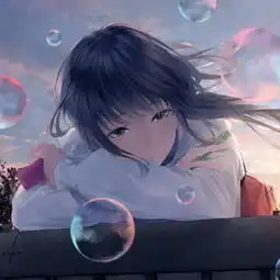 黑暗系丧女头动漫病娇二次元暗黑系女头
