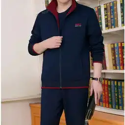 4060中老年男运动服,舒适大气不臃肿,活动自如
