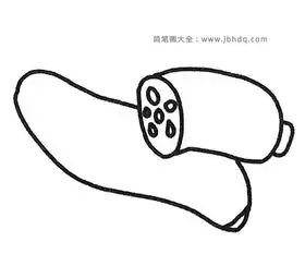 6张莲藕简笔画图片
