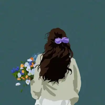 2023最新手捧鲜花浪漫动漫情侣头情侣头像我要个性网
