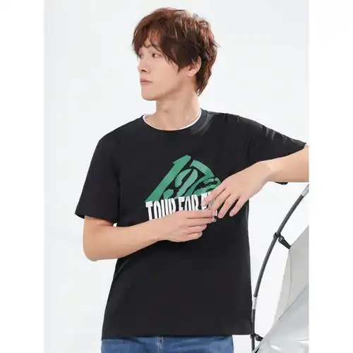 马克华菲舒弹有型短袖t恤男2024夏季简约百搭纯色休闲短t406粉红3xl
