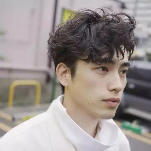 男生烫发发型
