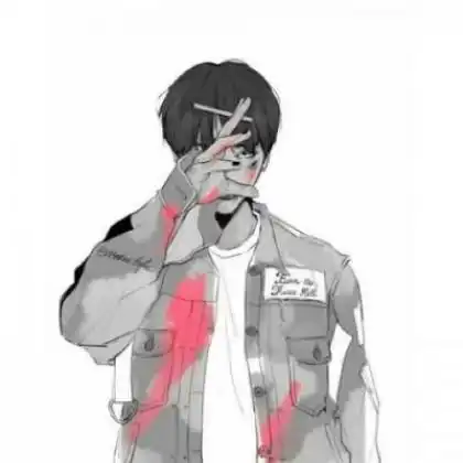 伤感动漫男生头像,我想要住进你心里可是没有位置了
