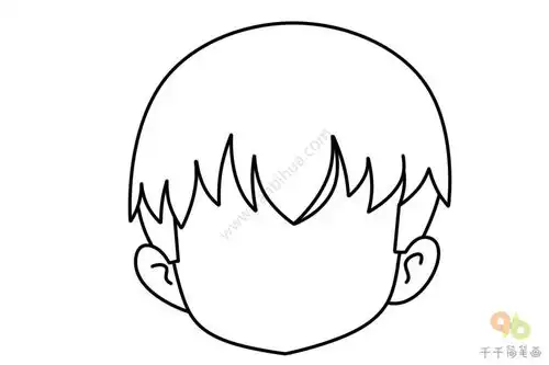 男孩头像简笔画
