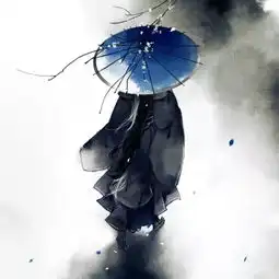 超帅的江湖水墨风男头
