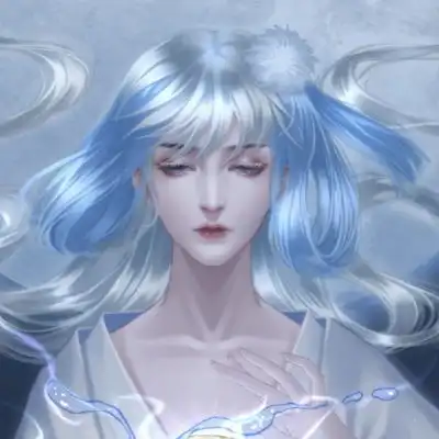 神仙气质的插画动漫古风女生头像
