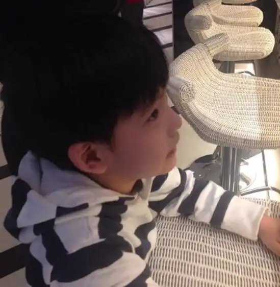 董洁潘粤明6岁儿子近照曝光呆萌可爱
