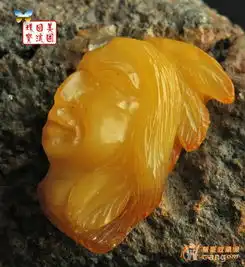 3个老琥珀蜜蜡印度安酋长头像老雕件
