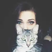 带猫的好看头像欧美欧美人士抱猫的头像
