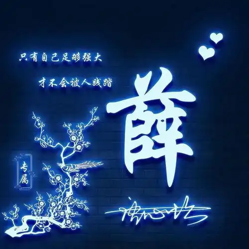 全新的姓氏头像,这样的头像谁不喜欢呢
