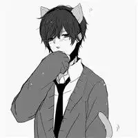 头像图片男带猫二次元头像