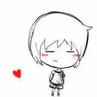 找个图片一个情侣头像我有女的没有男的是一个白色素描的卡通情侣头像
