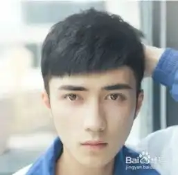 男生阳光的刘海发型
