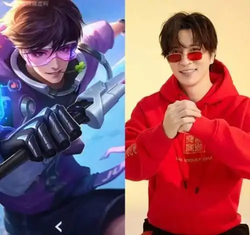 撞脸明星的五位英雄,李白相似度75,貂蝉90,他连黑眼圈都神似程度
