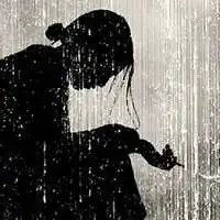 淋雨伤感头像女人微信头像图片大全
