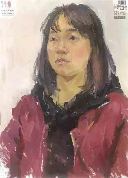 美院造型色彩头像画都是长这样的你怕了吧
