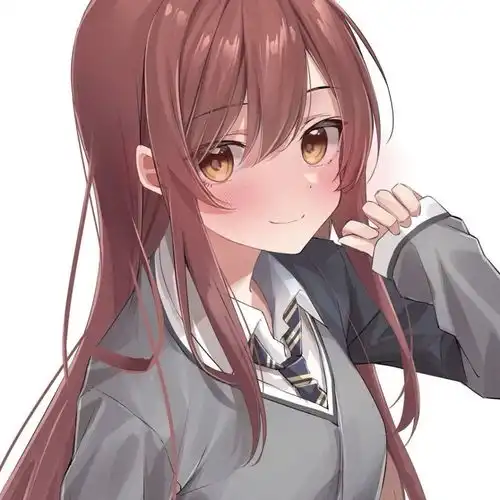 纯情女高中动漫头像所念皆星河所念皆所盼
