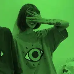 16组绿色情侣头像
