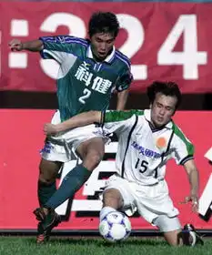 体育图片北京国安队1比1深圳科健队2
