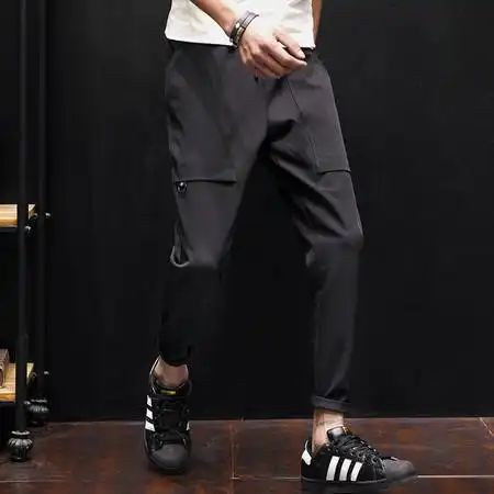 维杰斯2018春季男士休闲裤韩版潮运动裤束脚哈伦裤小脚卫裤长裤子男图片大全邮乐官方网站
