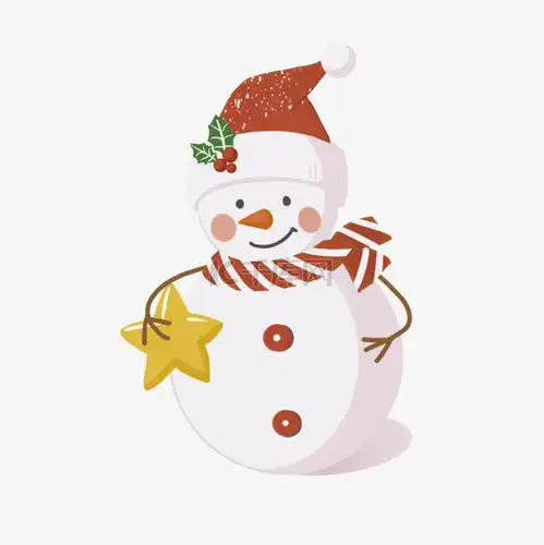 可爱圣诞卡通雪人素材图片免费下载千库网
