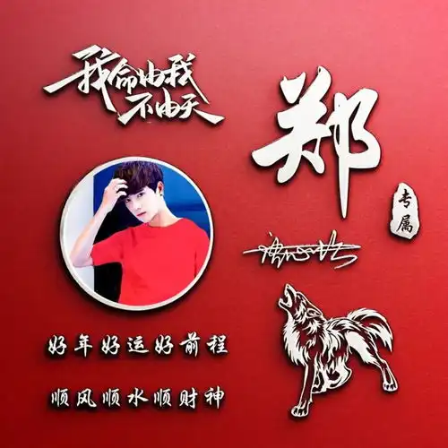 热门精选微信头像足足四十九个姓氏头像,粉丝留言,励志语录
