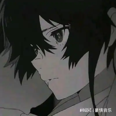 黑白动漫男生头像2021二次元男生黑白头像图片
