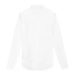 新品男士印花休闲长袖白色衬衫63603096
