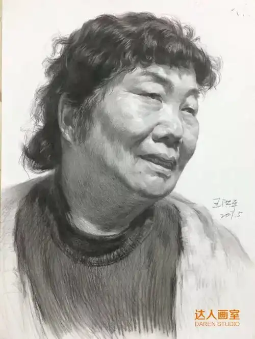 达人画室教程三分钟教会你女性素描头像的面部结构如何表现

