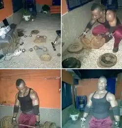 加纳小伙健身13年,练出一身肌肉,迎娶加拿大美女,成为励志男
