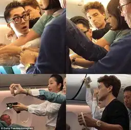 男子飞机上攻击空姐现场乱作一团
