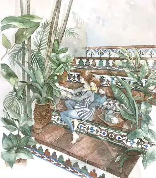 她用画笔陪伴着女儿长大,这绝对是最高级的晒娃了
