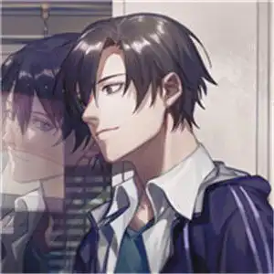 二次元头像男高冷侧脸侧