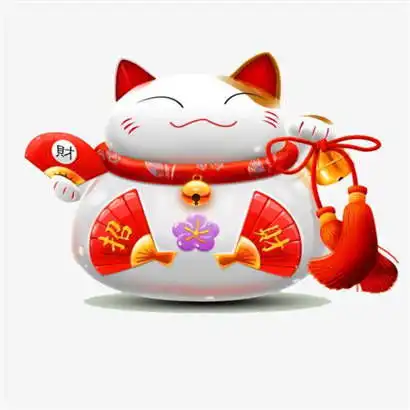 微信招财猫图片头像2020会带来好运的微信头像
