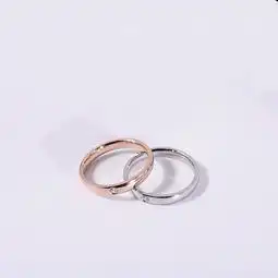 东大门锆石光面戒指女潮简约网红钛钢食指环小指尾戒子手饰品
