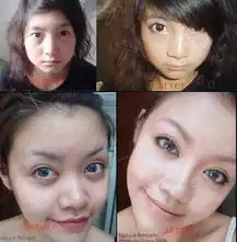 美女卸了妆都没法看
