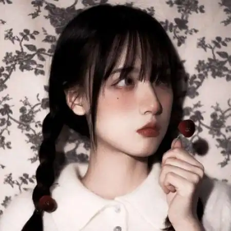 ins唯美复古原宿风女头,同一个冷酷的样子
