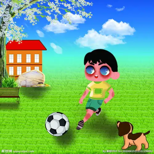 足球男孩图片
