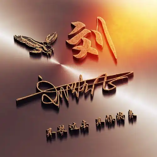 朋友们要的微信头像做好了,3d立体质感励志签名头像,喜欢请带走
