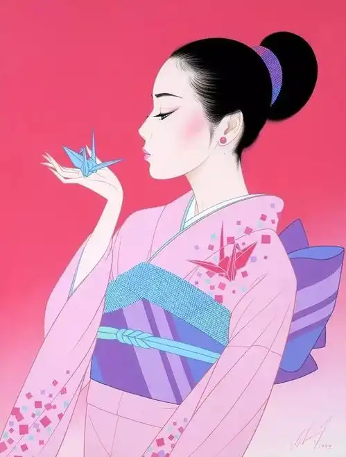 他笔下娇羞的日本女人,总有一款能诱惑你
